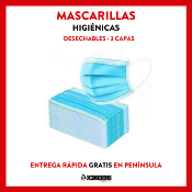 Pack 500 uds. Mascarillas higiénicas desechables