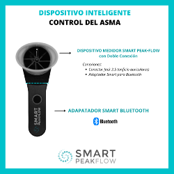 Smart Asthma - S1 - PACK - Smart Peak Flow + Adaptador Bluetooth